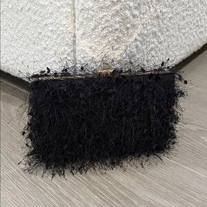 Elegant Black Textured Clutch